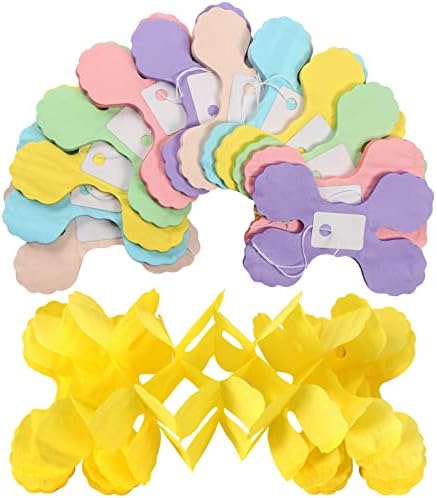 Pastel Rainbow Party-Dekoracije Streameri Garland - 12pcs 4-list djetelina papir za papir za bebe s