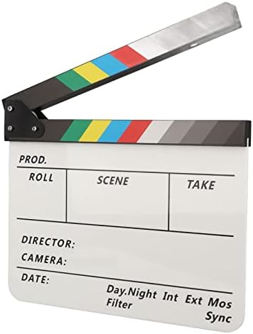 Filmski režiseri Clapboard, fotografski Studio Video TV akrilna ploča za pljeskanje, prenosiva akrilna filmska