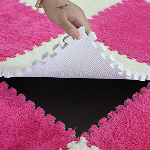 Mekane pločice za blokiranje kauta podnim prostirke za puzzle prostirke za spajanje tepiha plišanog tepiha