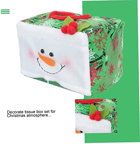 Yardwe 2pcs kutije za božićno tkivo set tablice ukrasne multifunkcijske tkivne kutije za pohranu