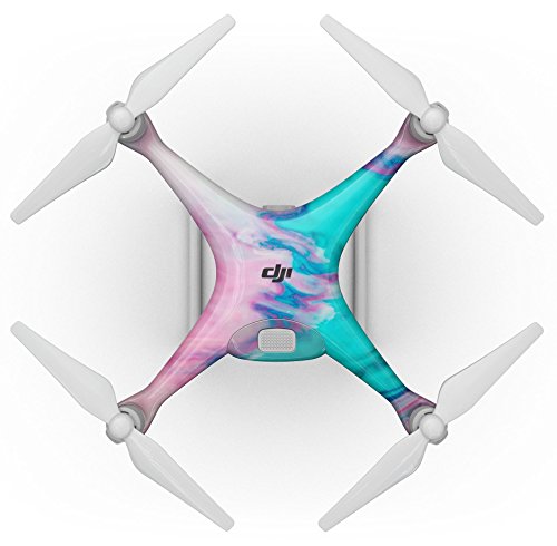Dizajn Skinz Dizajn Skinz mramorni ružičasti i plavi raj V432 Komplet cijelog tijela Kožom-komplet Kompatibilan je s dronom DJI Mavic zrakom