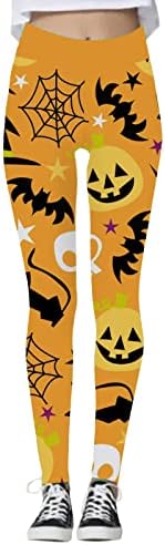 GLVSZ gamaše hlače za nošenje Halloween Print kolekcija visokih struka Ženske gamaše kompresije Yoga