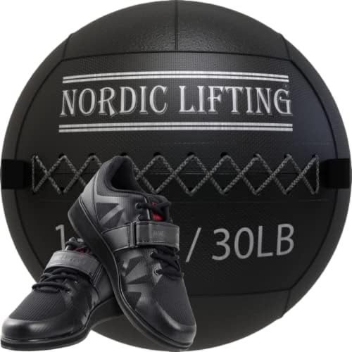 Nordic Lifting Wall Ball 30 lb paket sa cipelama Megin Veličina 10-Crna