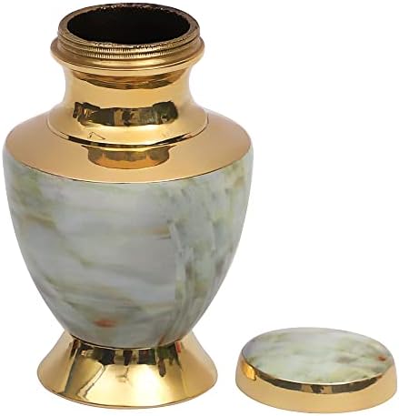 Rezultari za rukotvorine male kremacije URNS zlatna klasična bronza sa prekrasnim bojama Dizajn mesingane