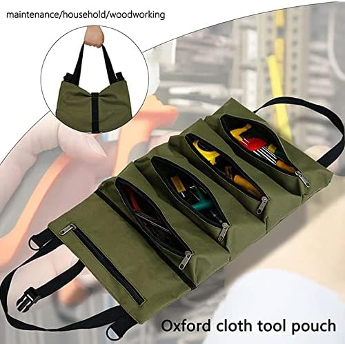 Alat Roll up torbica na platnu torba za alat Višenamjenski alat Roll Organizator ključevi električarski alati džepovi