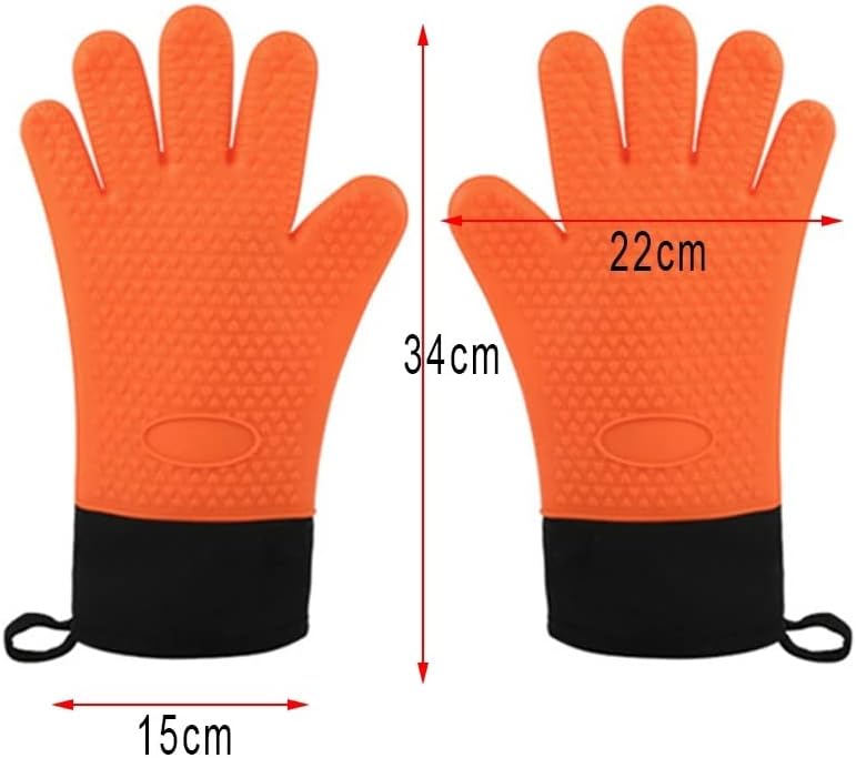 N / A debele silikonske rukavice za pećnicu toplotno izolovane rukavice za prste neklizajuće rukavice