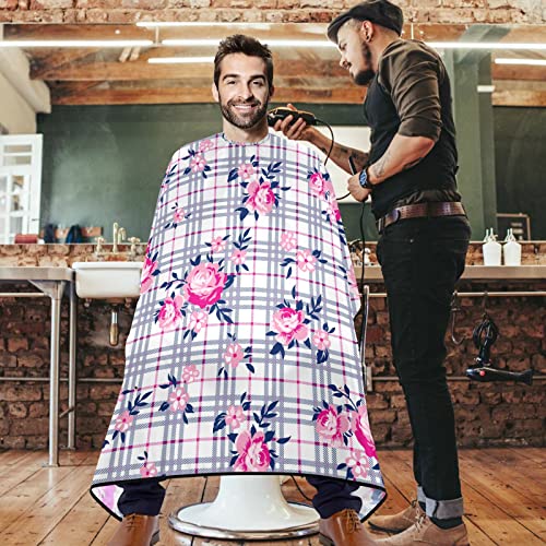Visesunny Barber Cape Buquet Rose Daisy poliester za rezanje kose salon za kosu za pregača antistatička