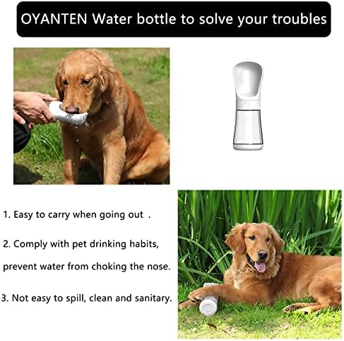 Prijenosni dozator vode, boce za pseću vodu - dispenzer za posude za vodu za štence sa hranilicom