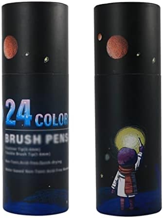 SJYDQ 24/60 boja akvarel Art Markers Set Pen četkica Dual Tip Fineliner Crtanje slikarstva za bojanje Mang