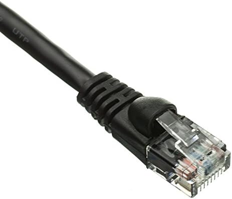2 pakovanje CAT5E Crni Ethernet patch kabel, bezobziran oblikovani čizmu, 25 stopa, CNE543383