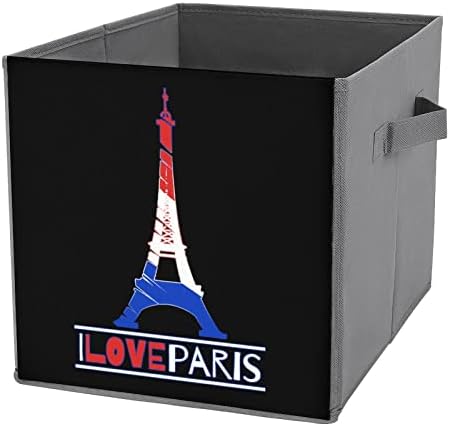 Volim Paris Francuska Eiffelov toranj platnene slikovane skladišta kocke Organizator organizatora kocke
