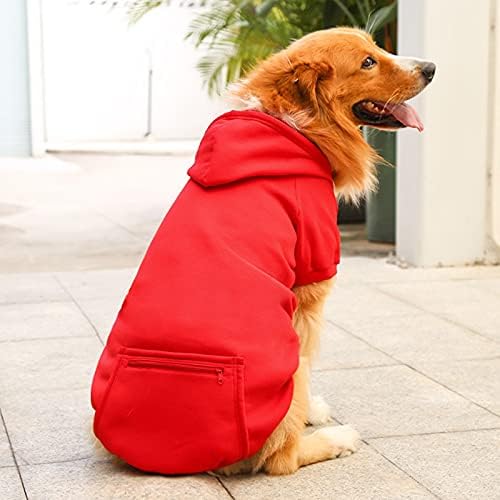 Topla odjeća pet jesen i zima flis džepni Duks jednobojni vrhovi mačke dukserice Zipper crveni topli