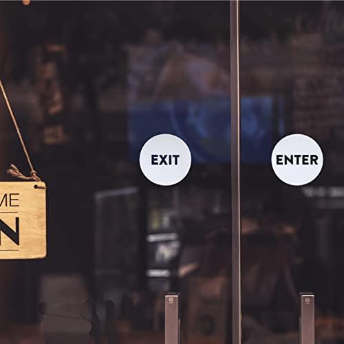 Trusty Round Enter i Exit Cutrout Sigurnosti za poslovne trgovine Barovi Restorani Prodavnice