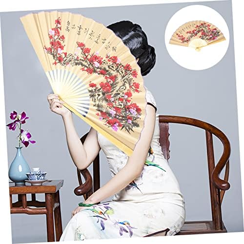 Yardwe 5pcs Zidni ukras ventilatora Sklopivi ručni ventilator kineski ventilator cvjetni dekor japanski ručni