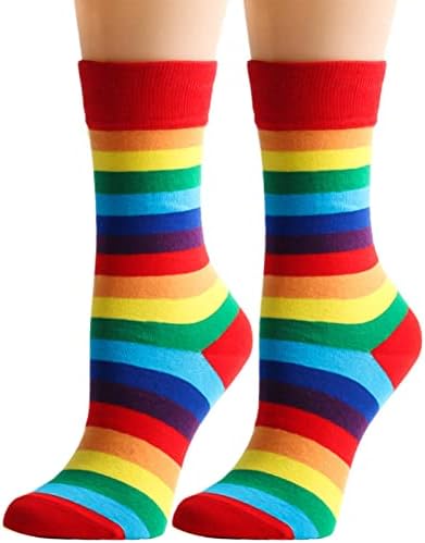 Rip bodljikave čarape Casual muške prugaste čarape ženske dugine čarape šarene dugine boje čarape čarape padaju čarape