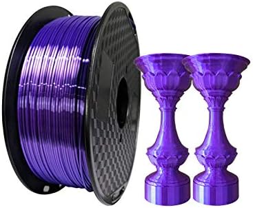 Kehuashina 3D filament štampača 1,75mm 1kg SPOOL 3D Tisak materijala Fit Most FDM printer + - 0,02 Točnost svilena ljubičasta