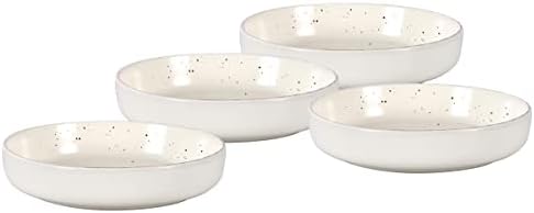 Homevss, nordijski oblik Rim Rim Stoneware 20pc set za ručavanje, mat bijela sa spekrom gotovim efektom