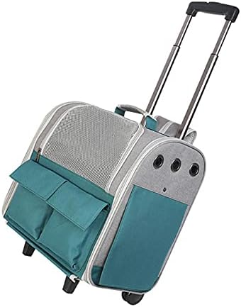 COMEONE Airline odobren Rolling pet travel Carrier sa točkovima i naramenicama za ruksak, Jake prozračne mrežaste ploče, Air Travel pet Carrier