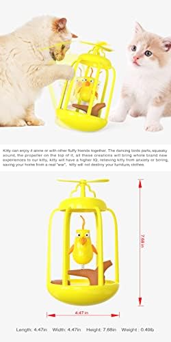 Bird Cage Cat Toys - Zatvoreni interaktivni mačke mačke, zvuk Birdcage Funny Cat Tumbler Tyy Mač Kitten