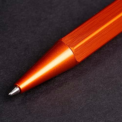 Rhodia hemijska olovka Promo Paket sa dopunom, Crna, 0.7 mm, 2 punjenja, skripta, narandžasta, Rhodia