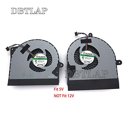 Dbtlap Laptop CPU + GPU Cooler Fan za ASUS G751 G751J G751M G751JT G751jl G751jm ventilator za hlađenje