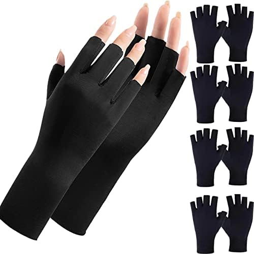 4 para UV rukavice za Gel nokte, UV zaštitne rukavice za Gel lampu za nokte,manikir bez prstiju