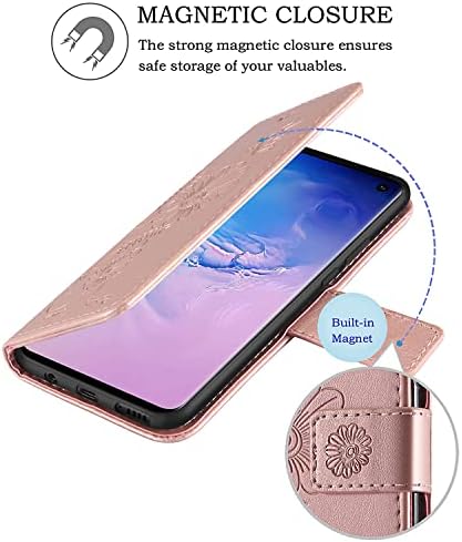kazineer koža novčanik poklopac telefon slučaj za Samsung Galaxy S10, sa RFID Blokiranje držač kartica slota