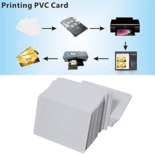 Diarypiece 100kom bijele prazne Inkjet PVC ID kartice, plastične dvostrane kartice za štampanje znački