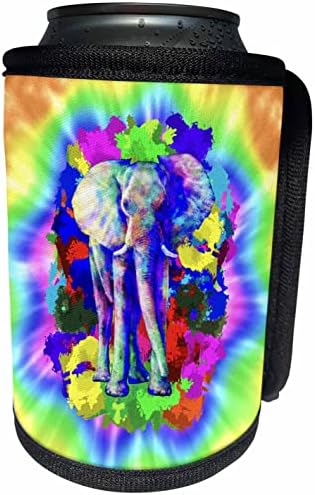 3drose šarenog slonova za životinje Safari umjetnost preko cijevi boje. - Može li se hladnije flash omotati