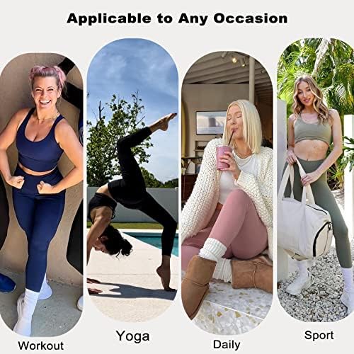 Uue joga gamaše sa džepovima za žene, vježbanje visokih struka Yoga hlače Kontrola trbuha, atletska