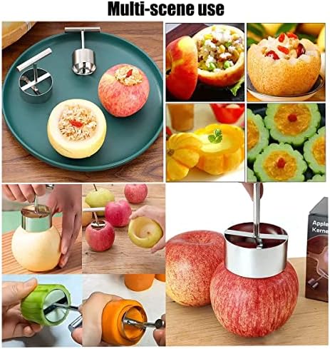 2kom 304 inox multifunkcijski Apple Pear Core Separator kuhinjski alat, Apple Core Remover, Apple Corer alat, izdržljiv Apple Corer Remover Premium Apple Corer jednostavan za korištenje kuhinjski alat