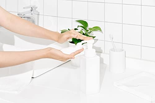 OBED pjenasti ručni dozator sapuna 2 kom Set – 17oz/500 mL dozator plastičnog sapuna – Ultra-izdržljiva pumpa za dozator sapuna – ekološki i za višekratnu upotrebu-idealno za pjenasti šampon, pjenasti sapun-bijeli