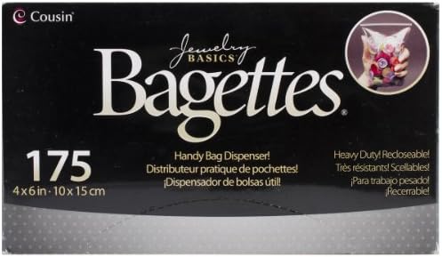 Cousin Bagettes Reklosabilne torbe za teške uslove rada, 11,55 x 19,48 x 7,82 cm, jasne