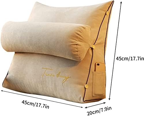 Yayong Wedge Čitanje jastuk za klina u obliku leđa Jastuk za čitanje klinasto jastuk za čitanje