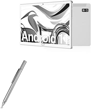 Boxwave Stylus olovkom Kompatibilan je s Tooton Android 11 tablet TT-10 - Finetouch Capacitiv Stylus, Super Precizno Stylus olovka za Tooton Android 11 tablet TT-10 - Metalno srebro