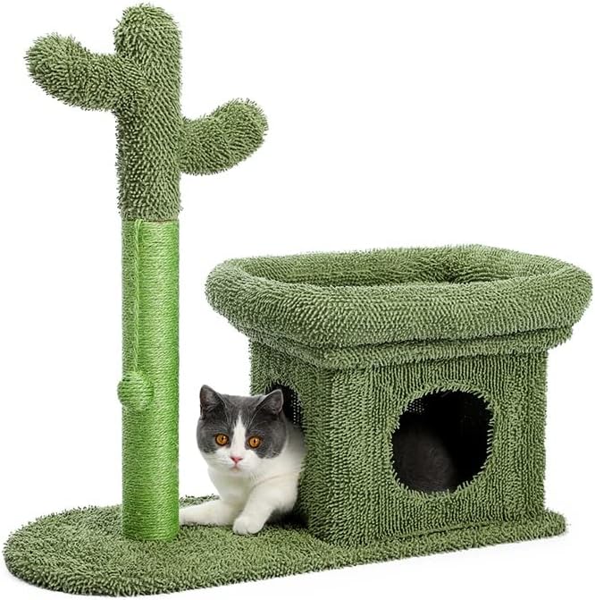 Sxnbh mačji stub za grebanje s velikom kućom, slatka grebalica za kaktuse sa Condo Nest Mordern mačka