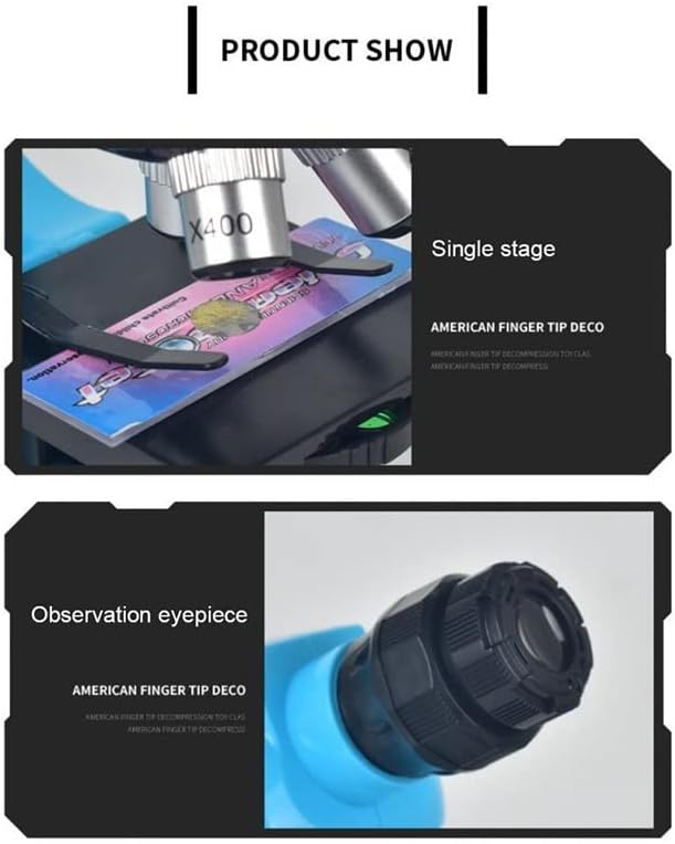 Oprema za mikroskop 100x-400x-1200x biološki mikroskop, sa potrošnim materijalom u maloprodajnim kutijama