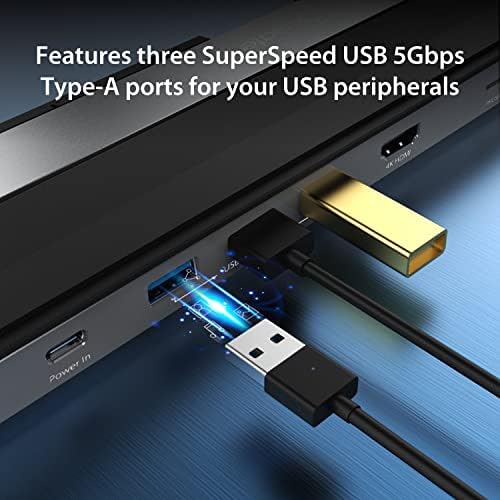 J5Create USB-C 4K HDMI priključna stanica, 4K HDMI, 5Gbps USB-a X3, čitač kartica, PD 100W, Gigabit