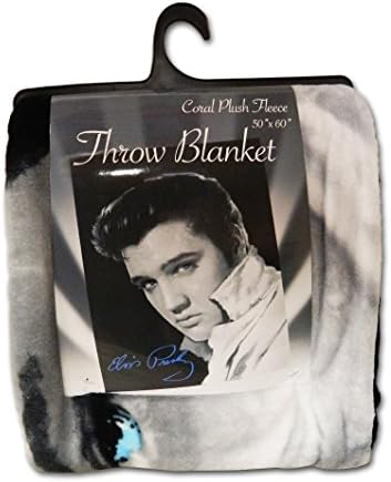 Elvis bacaj pokrivač crno-bijelo fotografiju
