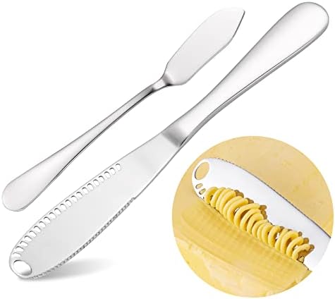 Oiulo nož za puter posipač i uvijač nož za sir, nož-3 u 1 Kuhinjski uređaji nazubljeni Nerđajući čelik,noževi za puter curler Slicer sa rupama