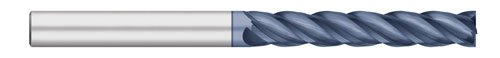 Titan TC25642 čvrsti karbid Vi-Pro krajnji mlin sa varijabilnim indeksom, izuzetno duga dužina, 4 flauta, kuglasti nos, Altin presvučen, 1 prečnik drške, 7 Ukupna dužina, 4-1/4 dužina reza