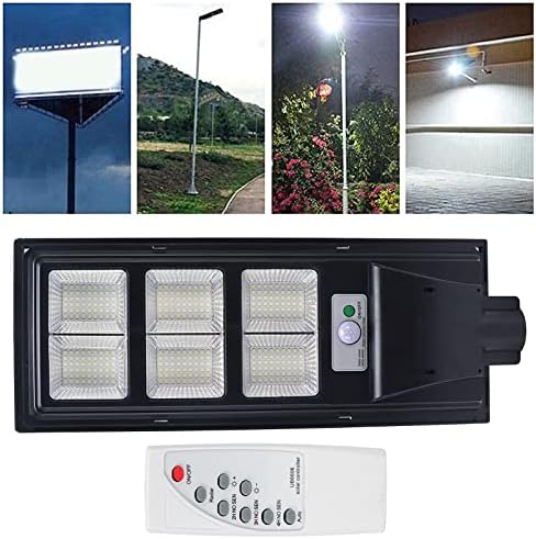 Walfront 300W LED lampica za parkiranje Svjetla sumnjiva na vanjsku daljinski upravljač Timing Solarna svjetiljka IP65 Senzor kretanja za parkiranje stadiona, ulice, ulična svjetlost