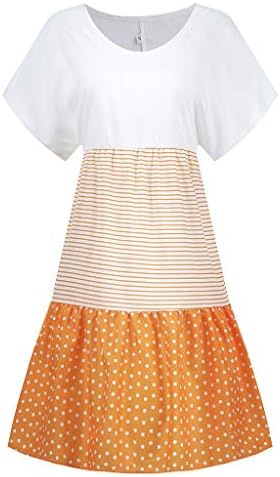 Ljetne haljine za žene 2023 3/4 rukav V izrez Boho Print Mini haljina Casual štampana labava seksi haljina