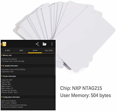 50kom NFC oznake Ntag215 bijele kartice, kompatibilne sa Amiibo TagMo i NFC-omogućenim mobilnim telefonima