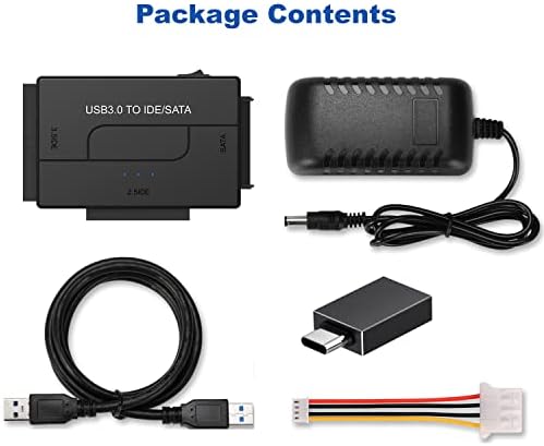 【Bundle】 Yinnceen USB 3.0 selektor prekidača 2 dijeljenje računara 4 USB uređaja i USB 3.0 na SATA IDE
