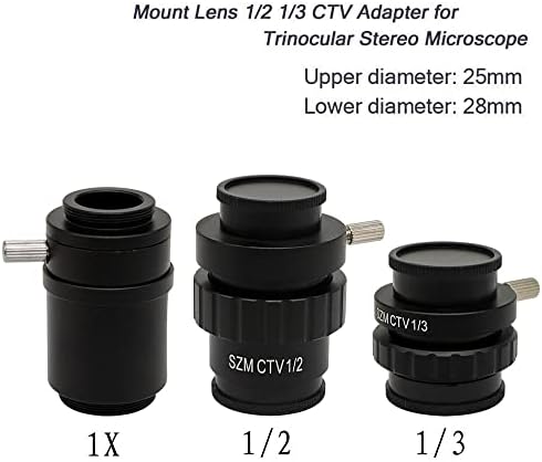 Oprema za laboratorijski mikroskop C-Mount Adapter mikroskopska sočiva 0,3 X 0,5 X S_ZM CTV sočiva Stereo mikroskopski Adapter za TRINOKULARNI mikroskop HDMI digitalna kamera
