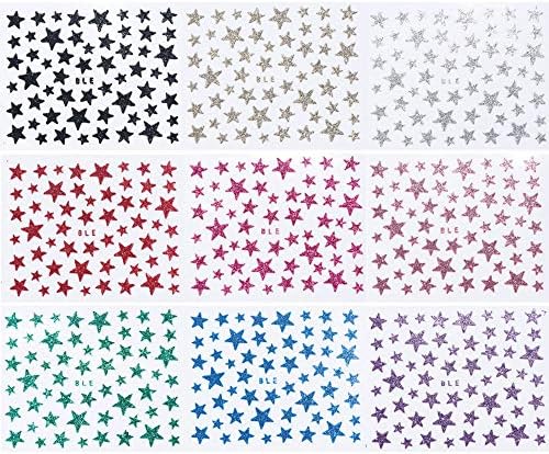 Star Nail Art naljepnice naljepnice Star nail Supplies 3D samoljepljiva šarena svjetlucava sjajna zvijezda dizajn