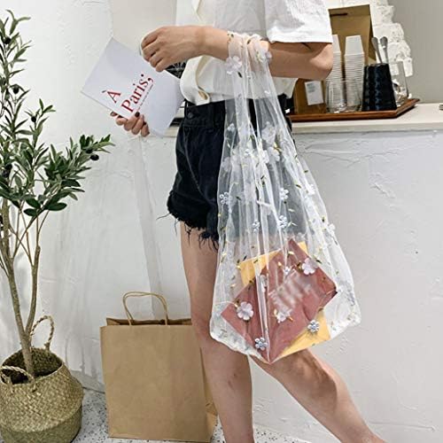 Rolling Shopping Bag Tote Woman Shopping Torbe Za Vezenje Cvijeća Mrežasta Torba Za Ruke Sklopiva Za Višekratnu Upotrebu