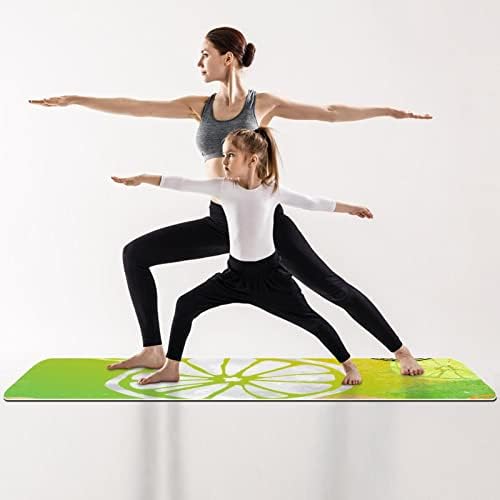 All Purpose Yoga Mat Exercise & amp; podloga za vježbu za jogu, voće limuna u boji