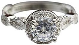 Dijamantna modna luksuzna okrugla nakit prsten kreativni dizajn dame cirkon šuplji prstenovi Chunky prstenovi